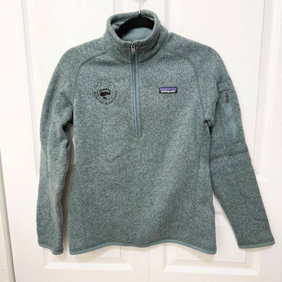 Women Patagonia Better Sweater 1/4-Zip Fleece Pullover in Teal Size Small - Picture 1 of 8